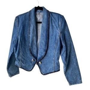 Vintage Denim Crop Jacket